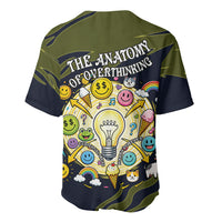Wish I Lacked Critical Thinking Skills Y'all Seem So Happy Frog Baseball Jersey Funny Overthinking Meme