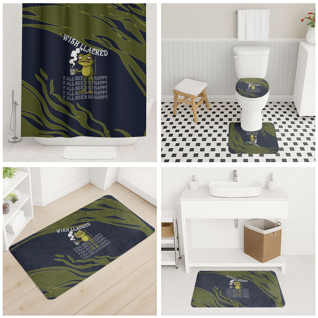 Wish I Lacked Critical Thinking Skills Y'all Seem So Happy Frog Bathroom Set Funny Overthinking Meme