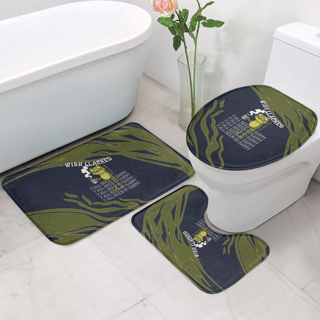 Wish I Lacked Critical Thinking Skills Y'all Seem So Happy Frog Bathroom Set Funny Overthinking Meme