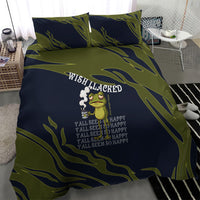 Wish I Lacked Critical Thinking Skills Y'all Seem So Happy Frog Bedding Set Funny Overthinking Meme