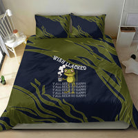 Wish I Lacked Critical Thinking Skills Y'all Seem So Happy Frog Bedding Set Funny Overthinking Meme