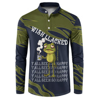 Wish I Lacked Critical Thinking Skills Y'all Seem So Happy Frog Button Sweatshirt Funny Overthinking Meme