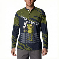 Wish I Lacked Critical Thinking Skills Y'all Seem So Happy Frog Button Sweatshirt Funny Overthinking Meme