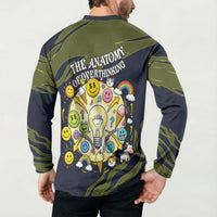 Wish I Lacked Critical Thinking Skills Y'all Seem So Happy Frog Button Sweatshirt Funny Overthinking Meme