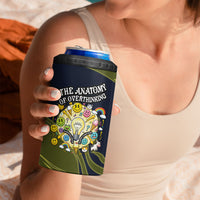 Wish I Lacked Critical Thinking Skills Y'all Seem So Happy Frog 4 in 1 Can Cooler Tumbler Funny Overthinking Meme