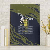 Wish I Lacked Critical Thinking Skills Y'all Seem So Happy Frog Canvas Wall Art Funny Overthinking Meme