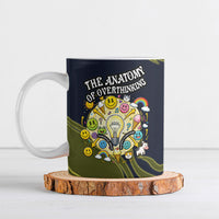 Wish I Lacked Critical Thinking Skills Y'all Seem So Happy Frog Ceramic Mug Funny Overthinking Meme