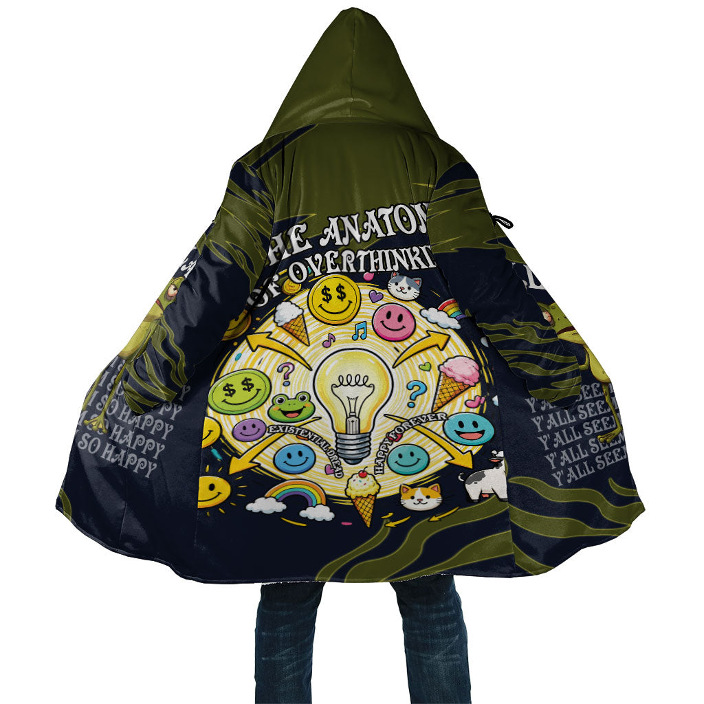 Wish I Lacked Critical Thinking Skills Y'all Seem So Happy Frog Cloak Funny Overthinking Meme