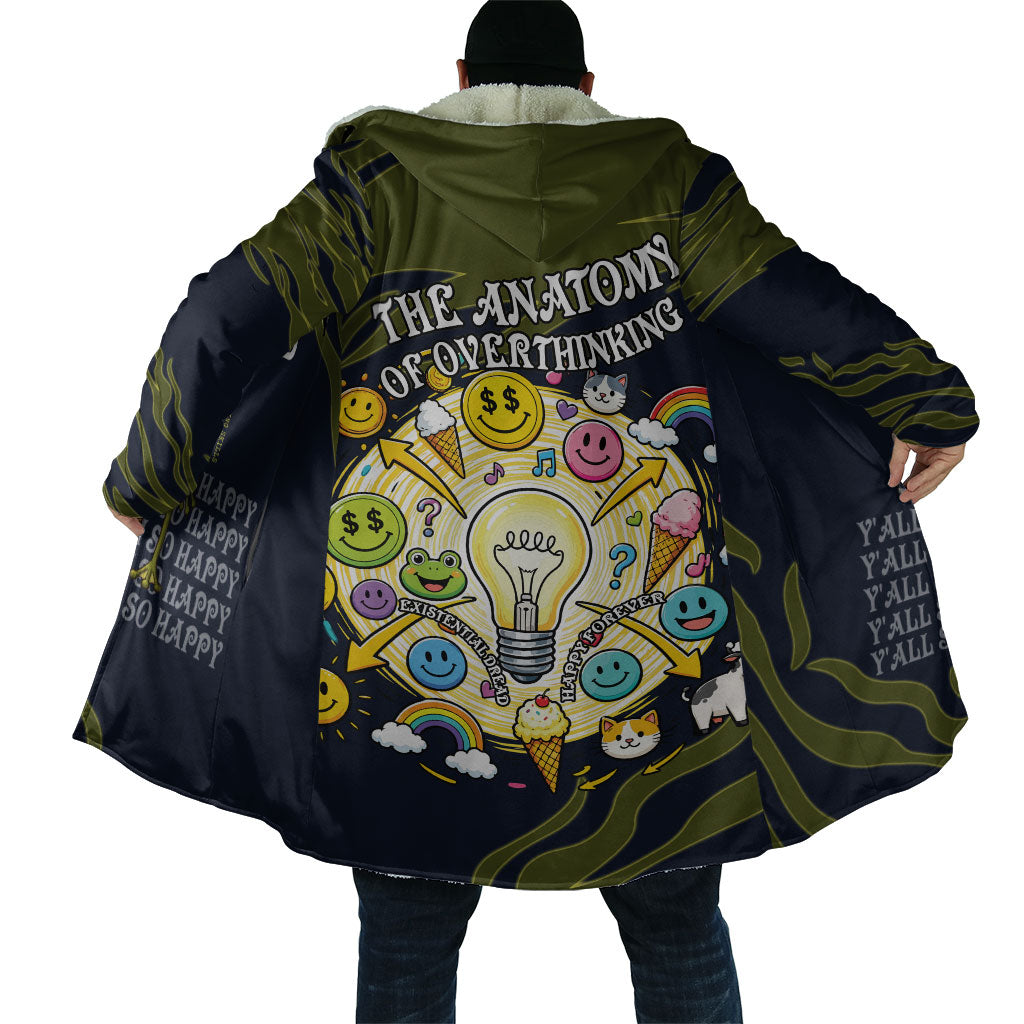 Wish I Lacked Critical Thinking Skills Y'all Seem So Happy Frog Cloak Funny Overthinking Meme