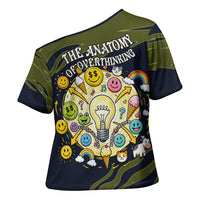 Wish I Lacked Critical Thinking Skills Y'all Seem So Happy Frog Cross Shoulder Shirt Funny Overthinking Meme