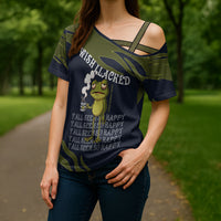 Wish I Lacked Critical Thinking Skills Y'all Seem So Happy Frog Cross Shoulder Shirt Funny Overthinking Meme