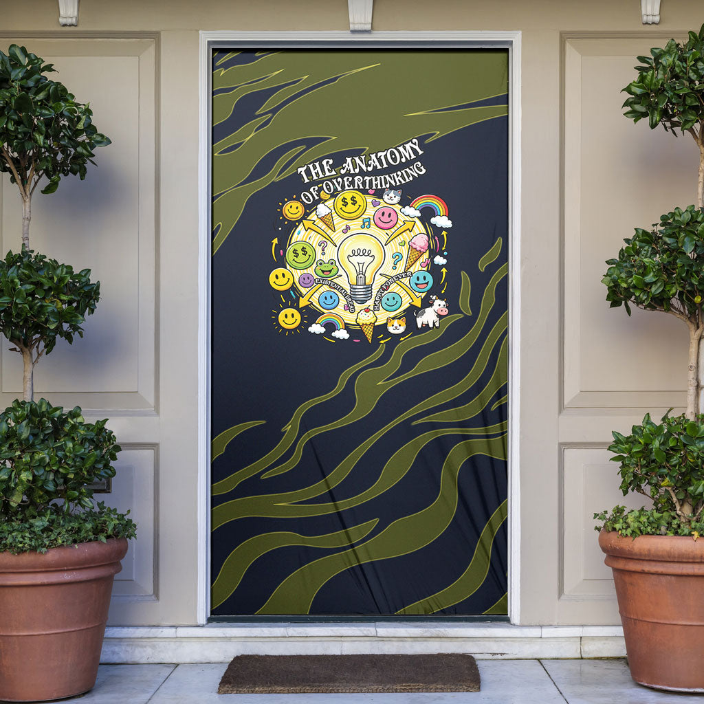 Wish I Lacked Critical Thinking Skills Y'all Seem So Happy Frog Door Cover Funny Overthinking Meme
