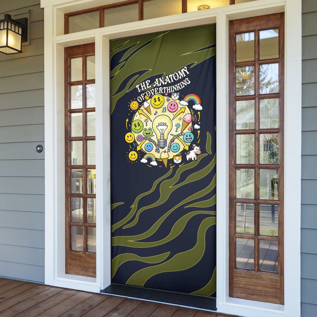 Wish I Lacked Critical Thinking Skills Y'all Seem So Happy Frog Door Cover Funny Overthinking Meme
