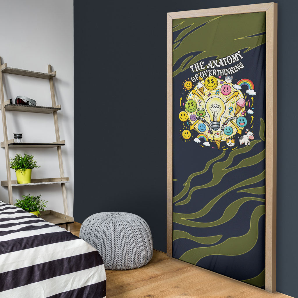 Wish I Lacked Critical Thinking Skills Y'all Seem So Happy Frog Door Cover Funny Overthinking Meme