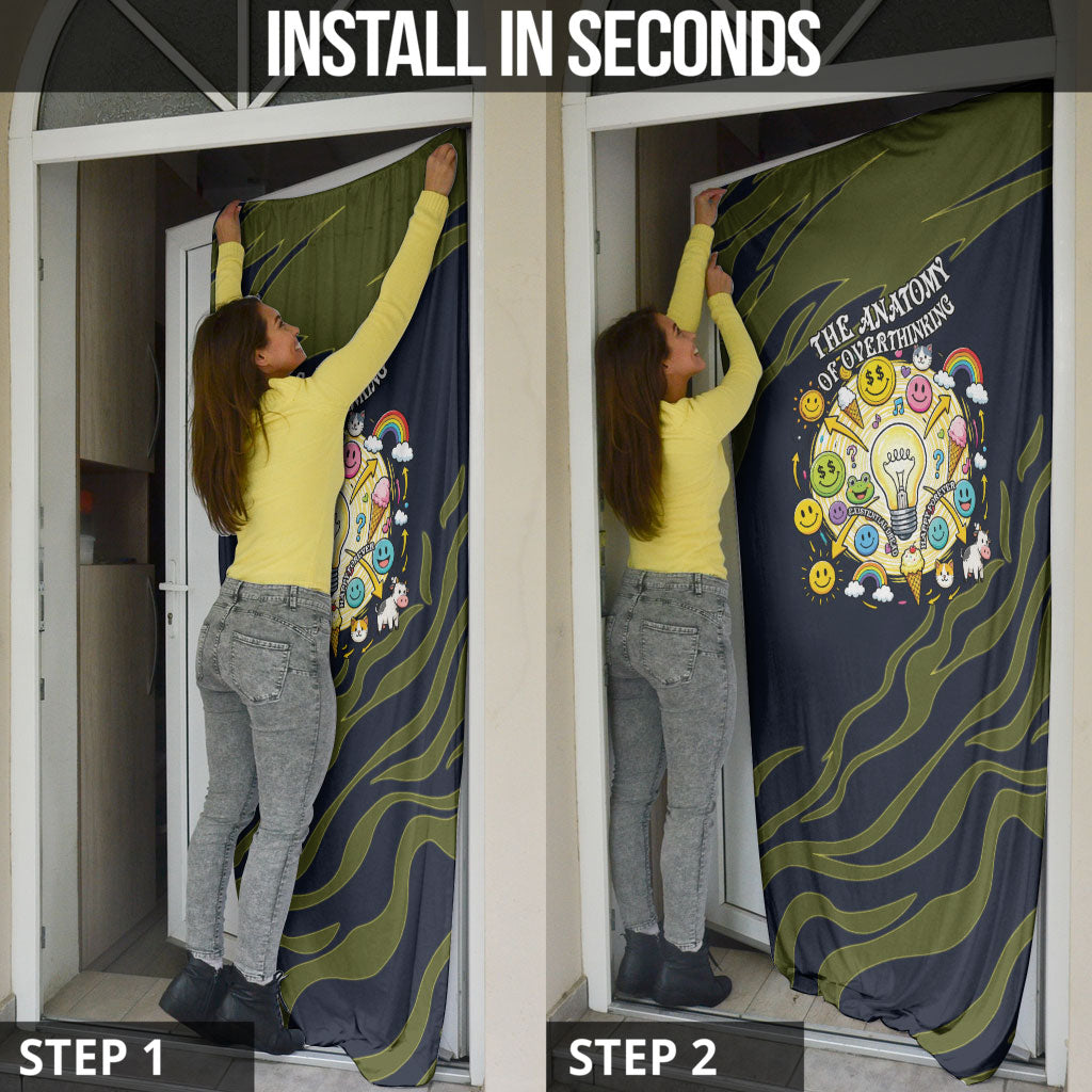 Wish I Lacked Critical Thinking Skills Y'all Seem So Happy Frog Door Cover Funny Overthinking Meme