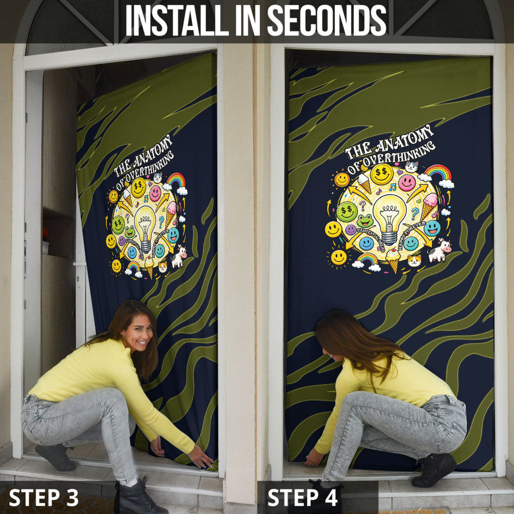 Wish I Lacked Critical Thinking Skills Y'all Seem So Happy Frog Door Cover Funny Overthinking Meme