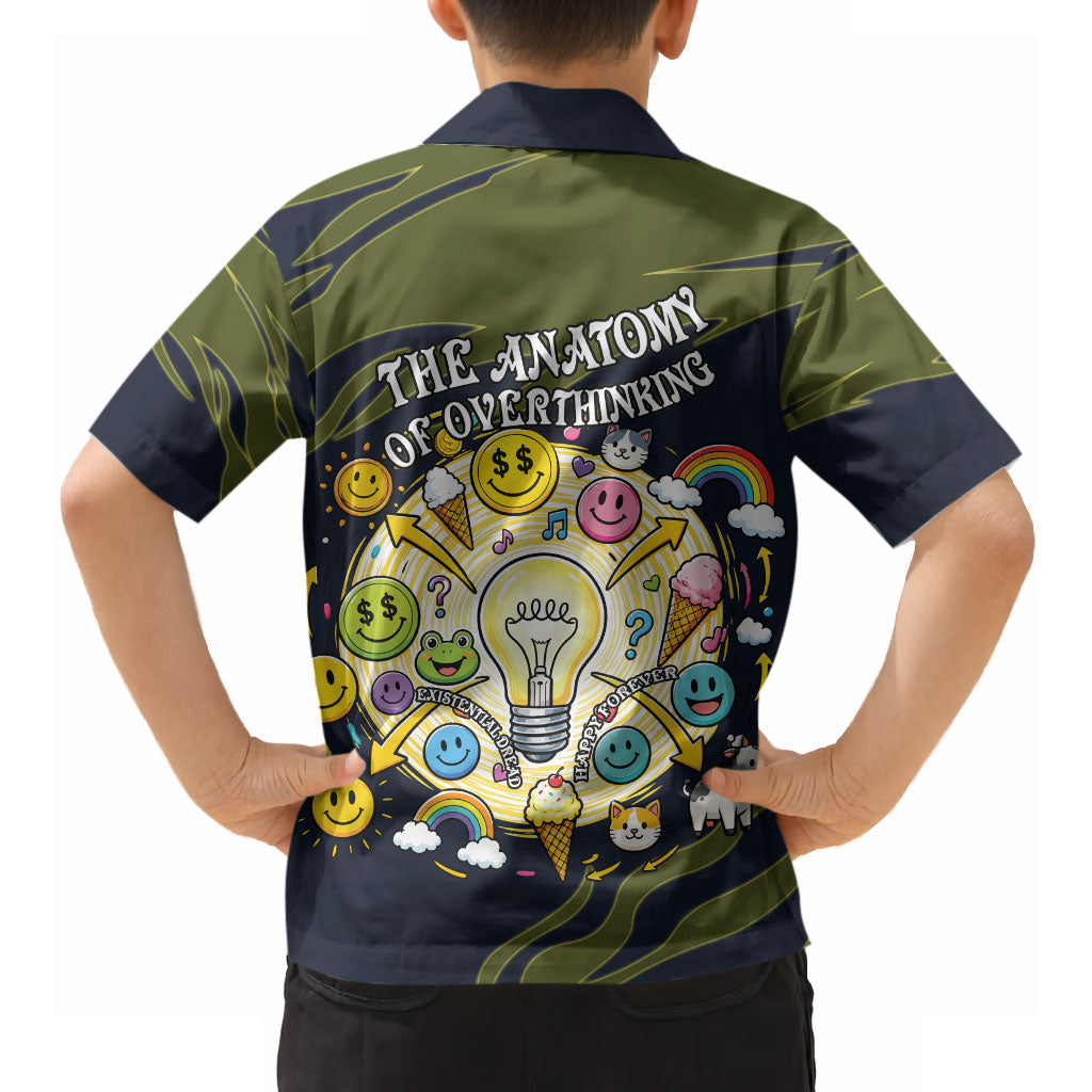 Wish I Lacked Critical Thinking Skills Y'all Seem So Happy Frog Hawaiian Shirt Funny Overthinking Meme