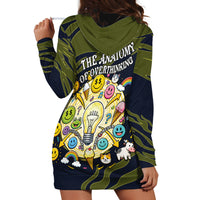 Wish I Lacked Critical Thinking Skills Y'all Seem So Happy Frog Hoodie Dress Funny Overthinking Meme