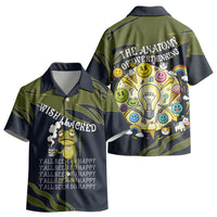 Wish I Lacked Critical Thinking Skills Y'all Seem So Happy Frog Kid Hawaiian Shirt Funny Overthinking Meme