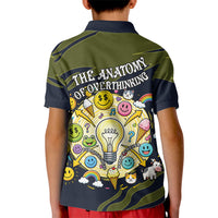 Wish I Lacked Critical Thinking Skills Y'all Seem So Happy Frog Kid Polo Shirt Funny Overthinking Meme