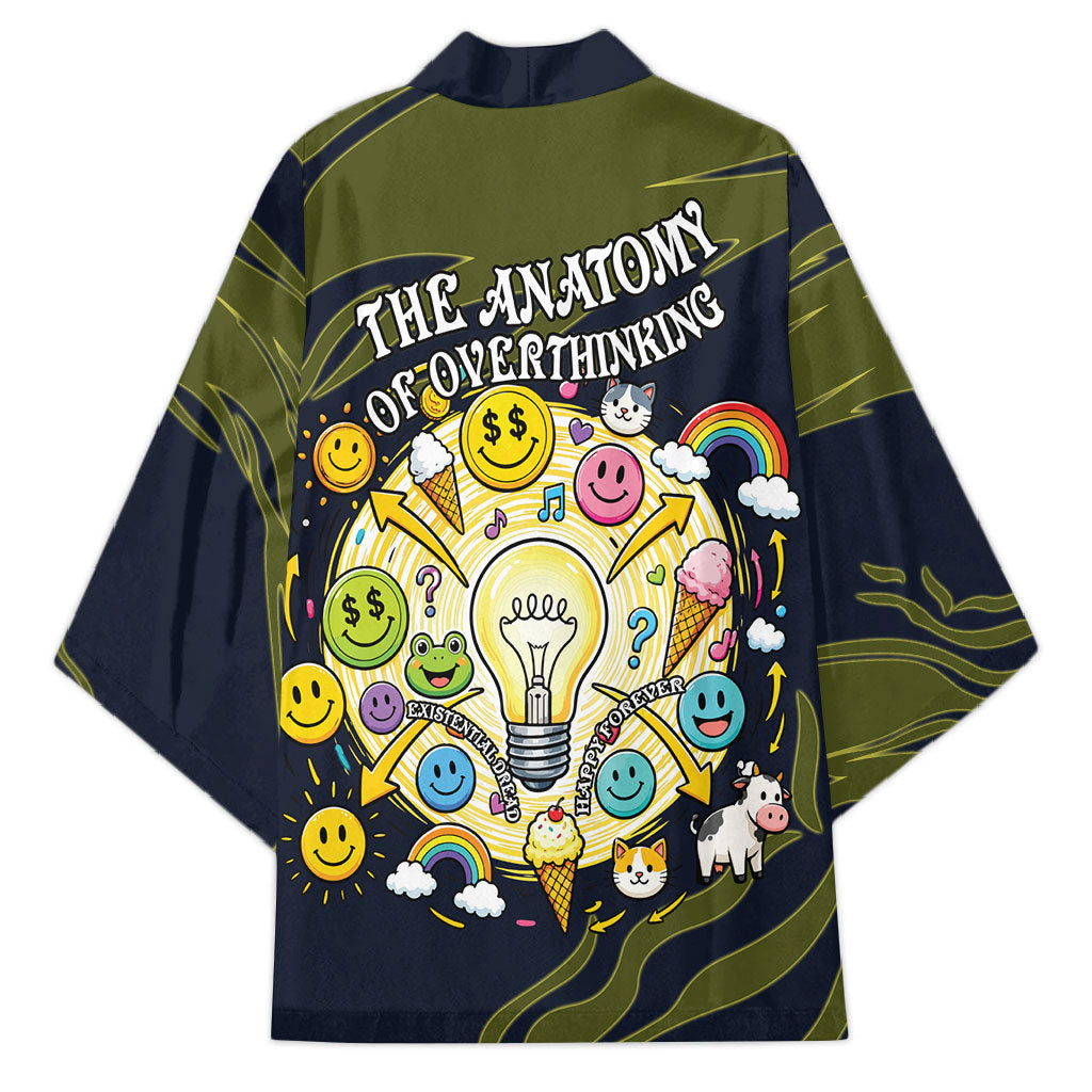Wish I Lacked Critical Thinking Skills Y'all Seem So Happy Frog Kimono Funny Overthinking Meme