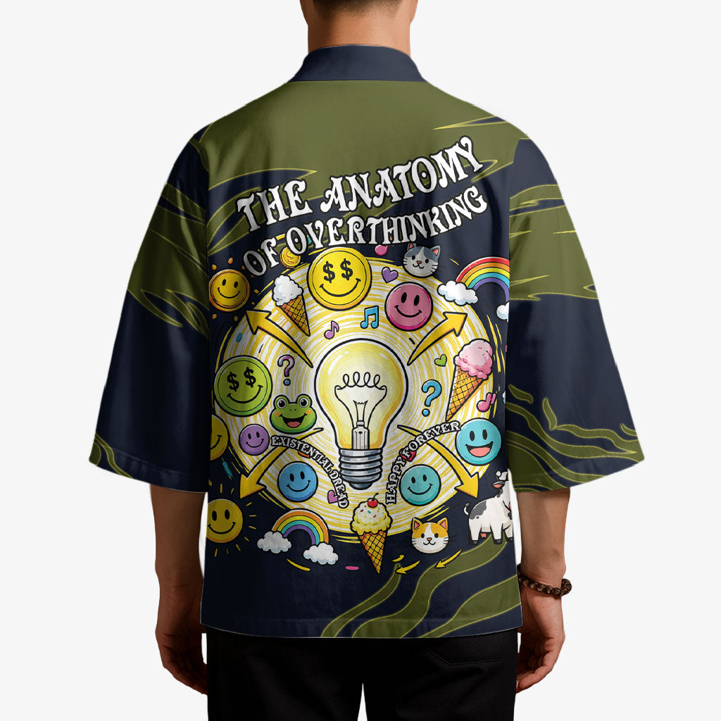 Wish I Lacked Critical Thinking Skills Y'all Seem So Happy Frog Kimono Funny Overthinking Meme