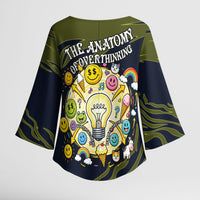 Wish I Lacked Critical Thinking Skills Y'all Seem So Happy Frog Kimono Sleeve Blouse Funny Overthinking Meme