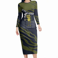Wish I Lacked Critical Thinking Skills Y'all Seem So Happy Frog Long Sleeve Bodycon Dress Funny Overthinking Meme