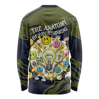 Wish I Lacked Critical Thinking Skills Y'all Seem So Happy Frog Long Sleeve Shirt Funny Overthinking Meme