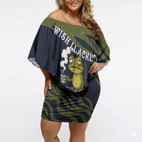 Wish I Lacked Critical Thinking Skills Y'all Seem So Happy Frog Off Shoulder Short Dress Funny Overthinking Meme