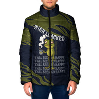 Wish I Lacked Critical Thinking Skills Y'all Seem So Happy Frog Padded Jacket Funny Overthinking Meme