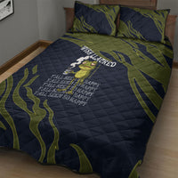 Wish I Lacked Critical Thinking Skills Y'all Seem So Happy Frog Quilt Bed Set Funny Overthinking Meme