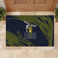 Wish I Lacked Critical Thinking Skills Y'all Seem So Happy Frog Rubber Doormat Funny Overthinking Meme