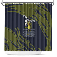 Wish I Lacked Critical Thinking Skills Y'all Seem So Happy Frog Shower Curtain Funny Overthinking Meme
