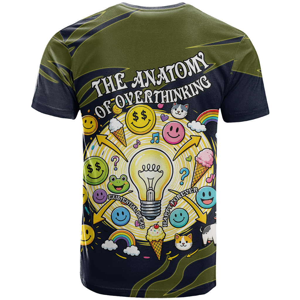 Wish I Lacked Critical Thinking Skills Y'all Seem So Happy Frog T Shirt Funny Overthinking Meme
