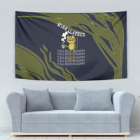 Wish I Lacked Critical Thinking Skills Y'all Seem So Happy Frog Tapestry Funny Overthinking Meme