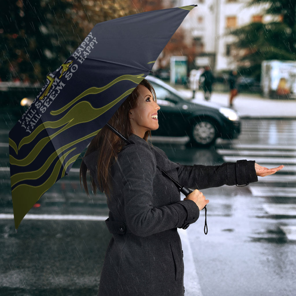 Wish I Lacked Critical Thinking Skills Y'all Seem So Happy Frog Umbrella Funny Overthinking Meme