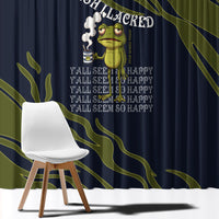 Wish I Lacked Critical Thinking Skills Y'all Seem So Happy Frog Window Curtain Funny Overthinking Meme