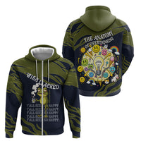 Wish I Lacked Critical Thinking Skills Y'all Seem So Happy Frog Zip Hoodie Funny Overthinking Meme