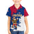 Liberia Christmas Family Matching Puletasi and Hawaiian Shirt with Santa Claus Map Graphic and Red Blue Festive - Wonder Print Shop