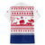 Liberia Christmas Family Matching Mermaid Dress and Hawaiian Shirt with Red Wildlife Silhouettes and White Blue Holiday - Wonder Print Shop