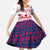 Liberia Christmas Family Matching Off The Shoulder Long Sleeve Dress and Hawaiian Shirt with Red Wildlife Silhouettes and White Blue Holiday - Wonder Print Shop