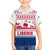 Liberia Christmas Family Matching Off Shoulder Short Dress and Hawaiian Shirt with Red Wildlife Silhouettes and White Blue Holiday - Wonder Print Shop