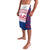 Liberia Christmas Lavalava with Red Wildlife Silhouettes and White Blue Holiday - Wonder Print Shop