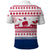 Liberia Christmas Polo Shirt with Red Wildlife Silhouettes and White Blue Holiday - Wonder Print Shop