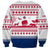 Liberia Christmas Sweatshirt with Red Wildlife Silhouettes and White Blue Holiday - Wonder Print Shop