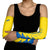 Ukraine Christmas Arm Sleeves with Yellow and Blue Tree Design and Traditional Embroidery - Wonder Print Shop