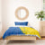 Ukraine Christmas Bedding Set with Yellow and Blue Tree Design and Traditional Embroidery - Wonder Print Shop