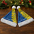 Ukraine Christmas Santa Hat with Yellow and Blue Tree Design and Traditional Embroidery - Wonder Print Shop