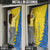 Ukraine Christmas Door Cover with Yellow and Blue Tree Design and Traditional Embroidery - Wonder Print Shop